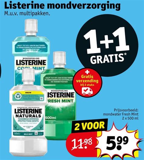 listerine aanbieding kruidvat
